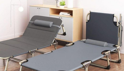 접이식 간이 침대 사무실 병원 간병 휴대용 폴딩베드